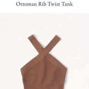 Abercrombie & Fitch Ottoman Rib Twist Tank
